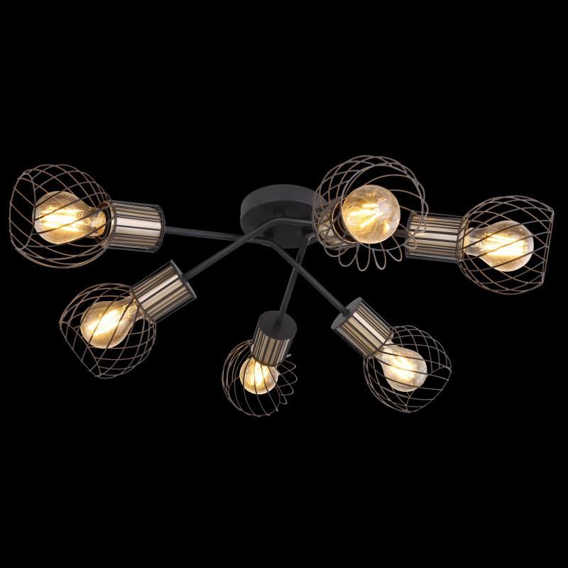 Modern Living Room Bedroom Industrial Lighting Retro Ceiling Lamp