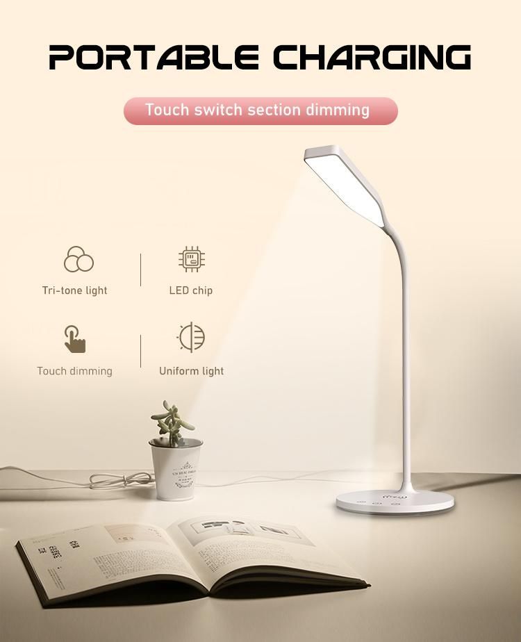 LED Desk Lamp with Wireless Charging