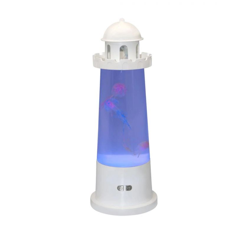 Tianhua Novelty Decoration Wholesale Multi-Color LED Lava Jellyfish Mood Lamps with Aquarium
