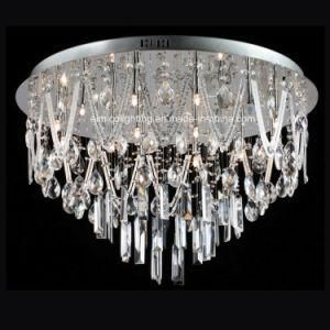 Chandelier Modern Crystal Ceiling Lamp with Bulb 18 Lights Em3013-18L