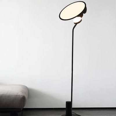 Modern Style White Circle Floor Lamp Table Lamp Bedroom Lamp