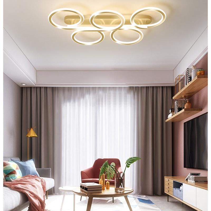 Living Room Light Simple Modern Circular Ceiling Light Creative Bedroom Lighting Lamp