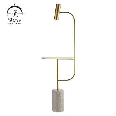 New Hotel Marble Floor Lamp with Tray