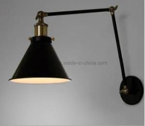 Black Vintage E27 Swing Arm Bedroom Reading Wall Mounted Lights