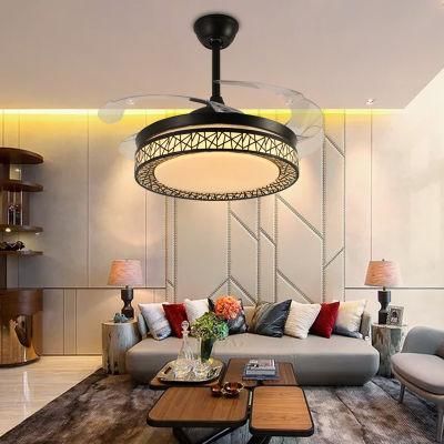Dafangzhou 72W Lighting Ceiling Fan Change LED Light Ceiling Fans Light with Blade Speed Forward and Reverse Function Ceiling Fan Chandelier
