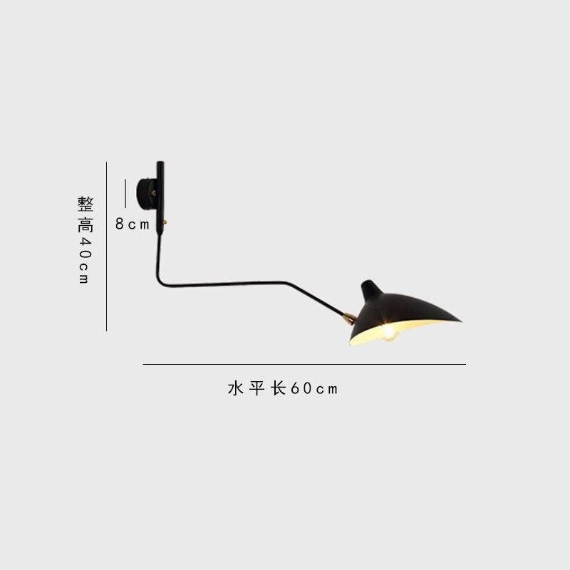 Nordic Dawn Spider Serge Mouille Wall Lights Rotary Long Pole Swing Arm Wall Lamps (WH-VR-03)