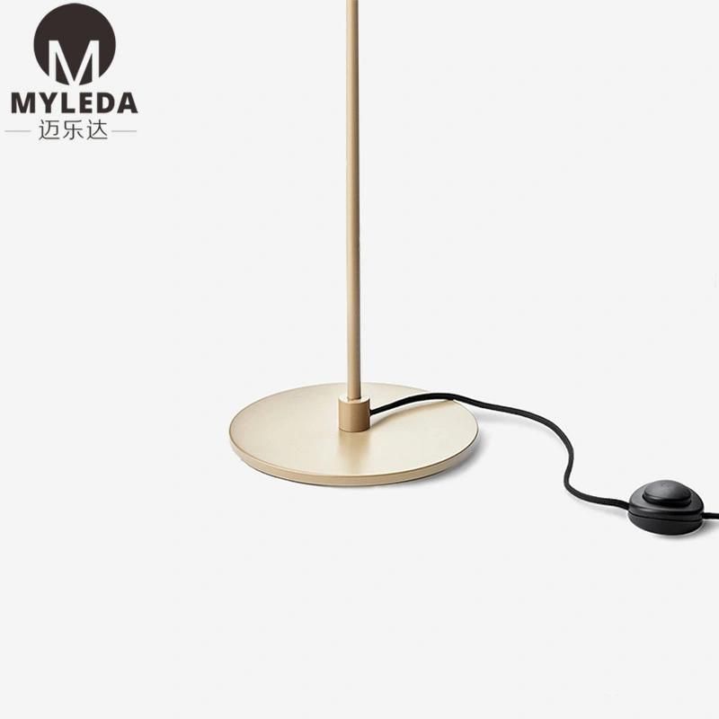 Morden Brass Clear Glass Shade Standing Reading Floor Lamp