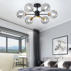 Modern Glass Pendant Light Hotel Lobby Villa Indoor Living Room Luxury LED Chandeliers