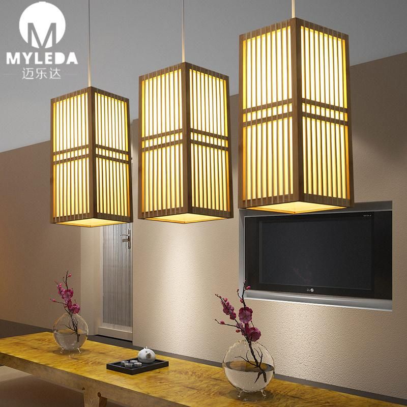 Restaruant Chinese Design Rattan Bamboo Pendant Light