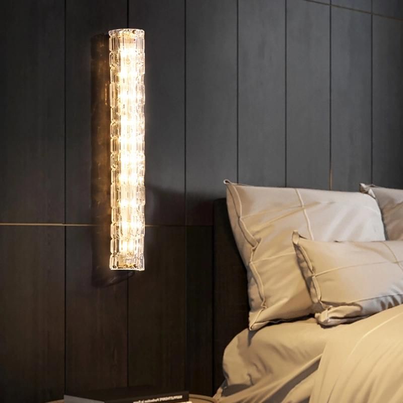 Copper Strip Wall Lamp Light Luxury Living Room and Bedroom Wall Light