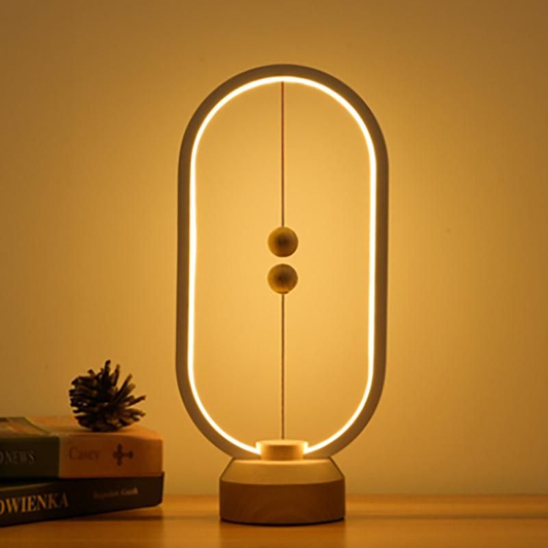 Modern Style Round Design Table Lamp Bedroom Bedside Nightstand Light