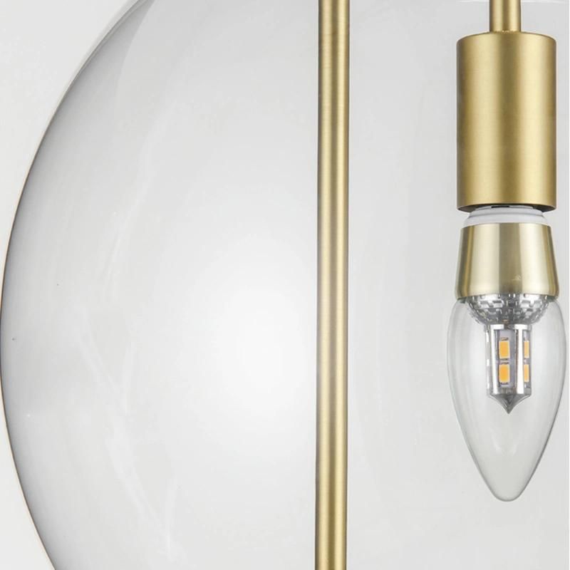 European Modern Living Room Bedroom Restaurant Hotel Model Room Bubble Ball Glass Pendant Light