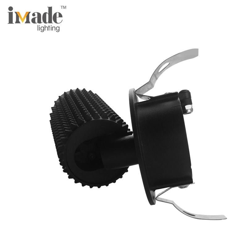 Modern Hotel Indoor Adjustable COB Antiglare 110V-220V Dimming Recessed Spotlight