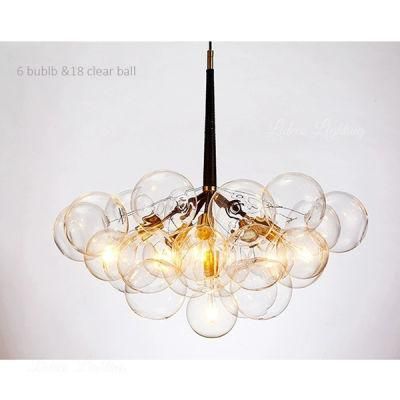 Magic Bean Bubbles Glass Ball Hanging Pendant Lamp for Home Living Decoration
