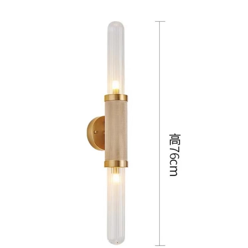 Double-Head Glass Wall Lamp / Corridor Aisle Stairwell Bedroom Bedside Decorative Wall Light