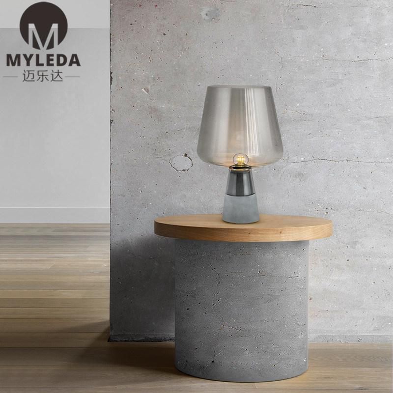 Mini Concise Style Metal Light Desk Clear Glass Table Lamp