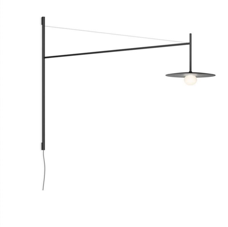 Nordic Glass Wall Light Designer Minimalist Black Arm Adjustable Villa Hall Background Restaurant Wall Lamp (WH-AP-151)