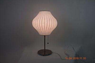 Wholesale Factory Price Custom Classic Retro Style Bedroom Bedside Silk Table Lamp