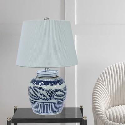 Home Goods Decor Chinese Modern Design Ceramic Flower Vase, Wholesale Antique Vintage Blue and White Porcelain Vase for Wedding