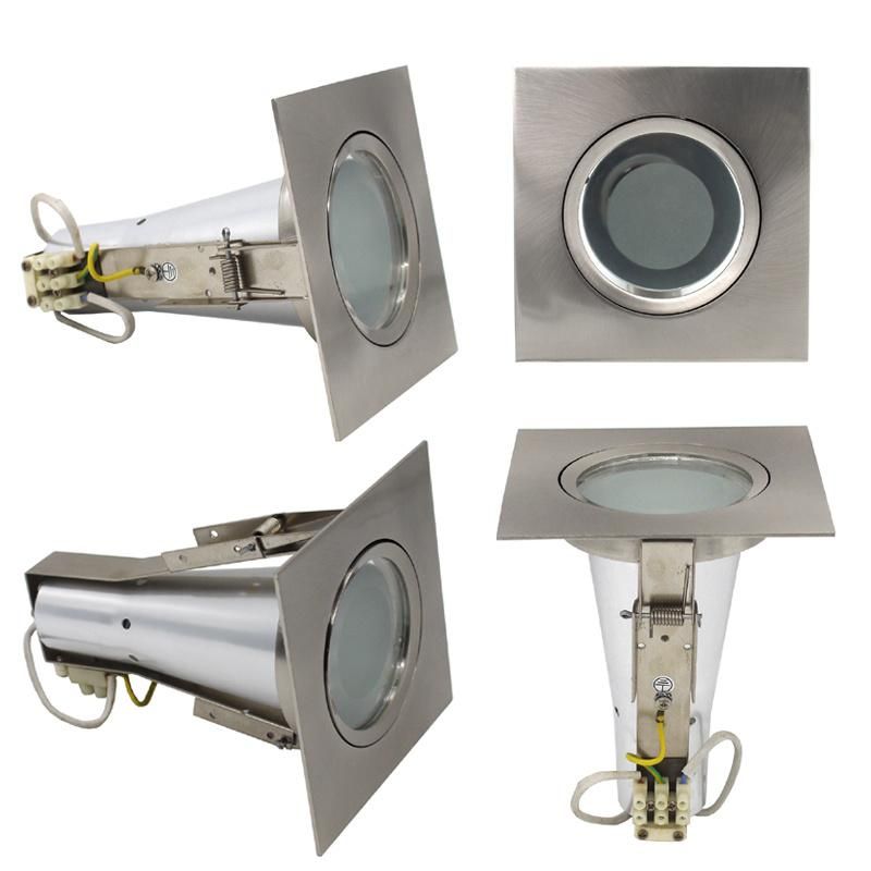 Square Fixed LED Halogen Lamp Recessed Light Fixture