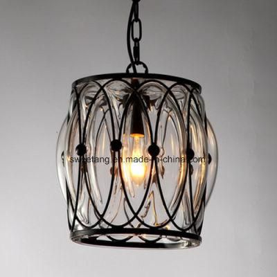 Glass Chandelier Pendant Lamp Industrial Pendant Lighting Hanging Light with Chain