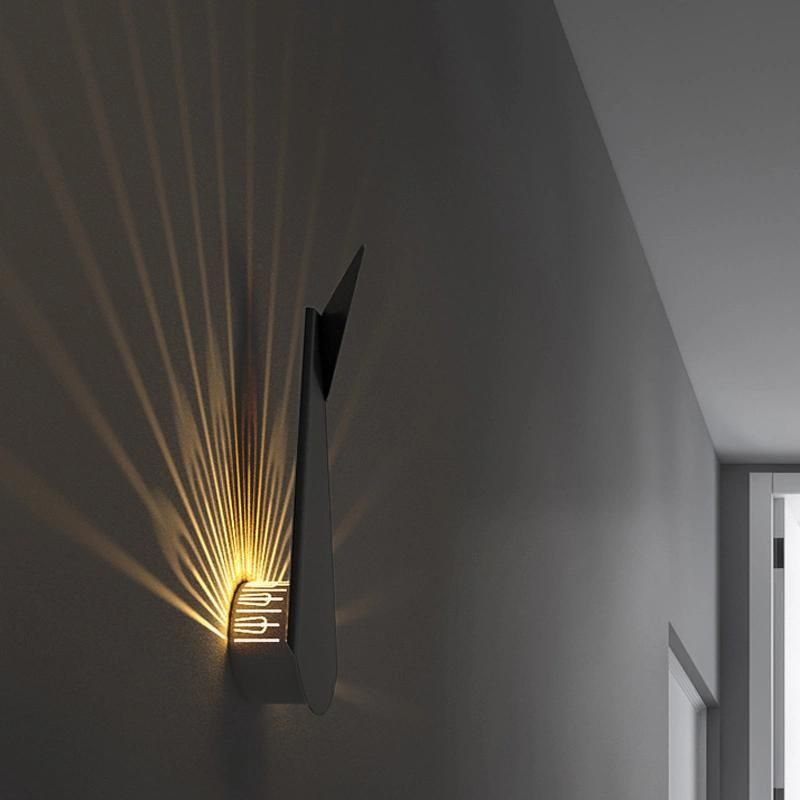 Modern Simple Personality Creative Staircase Corridor Light Peacock Bedroom Bedside Wall Lamp