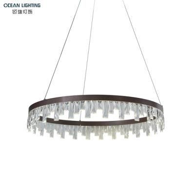One Circle Styel Design Decor Crystal Pendant Lamp Chandelier