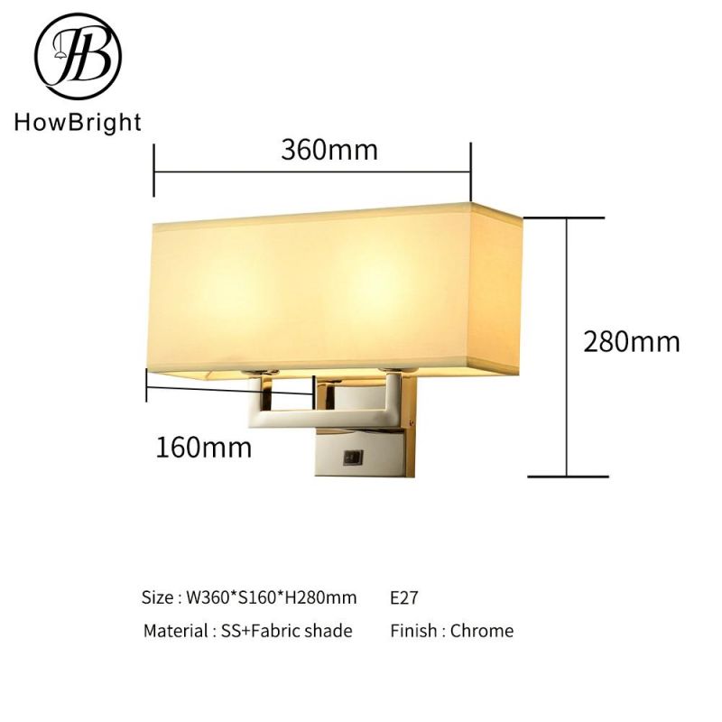 How Bright Modern Wall Lamp Indoor Light Bedroom Hotel Home LED Lighting Wall Mounted Bedside Lamps