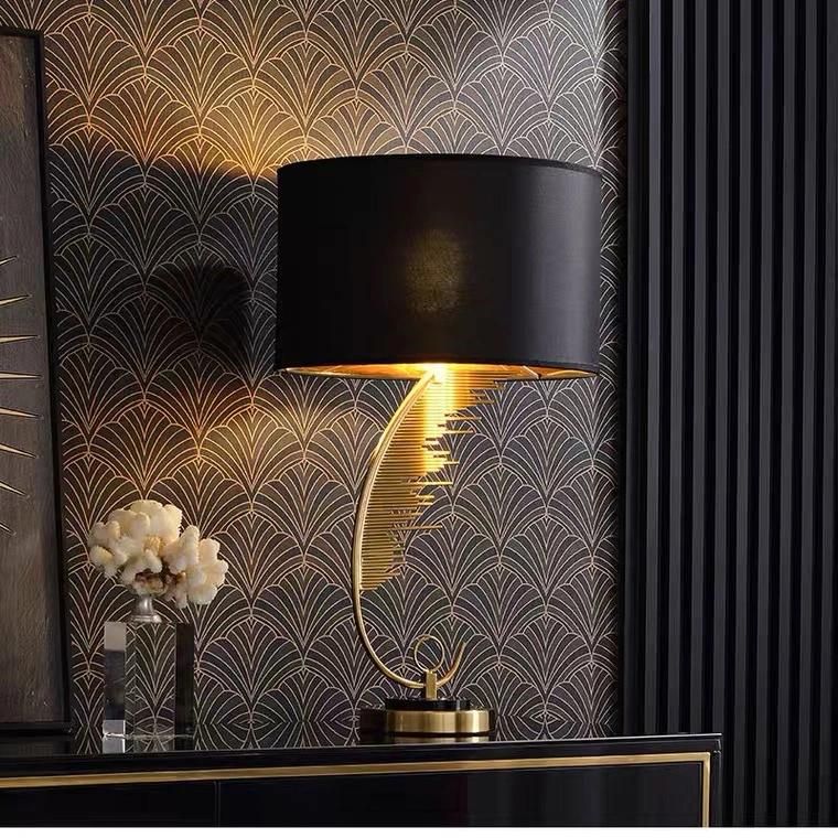 New American Retro Luxury Living Room Sofa Side Several Lights Main Bedroom Bedside Lamp Designer Creative Metal Table Lamp