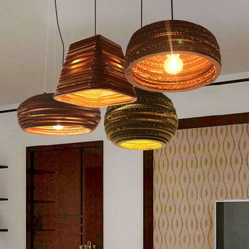 Creative Art Design Rattan Chandelier Handmade Pendant Lamp - Bamboo Lantern - Wicker Lantern - Hanging Bamboo Decorative Lamp