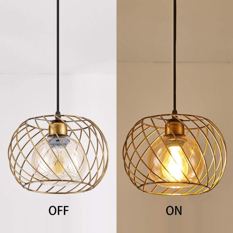 Industrial Pendant Light, Farmhouse Metal Hanging Ceiling Lamp for Kitchen Bar Cafe Hair Salon Restaurants Dining Room and Hotel