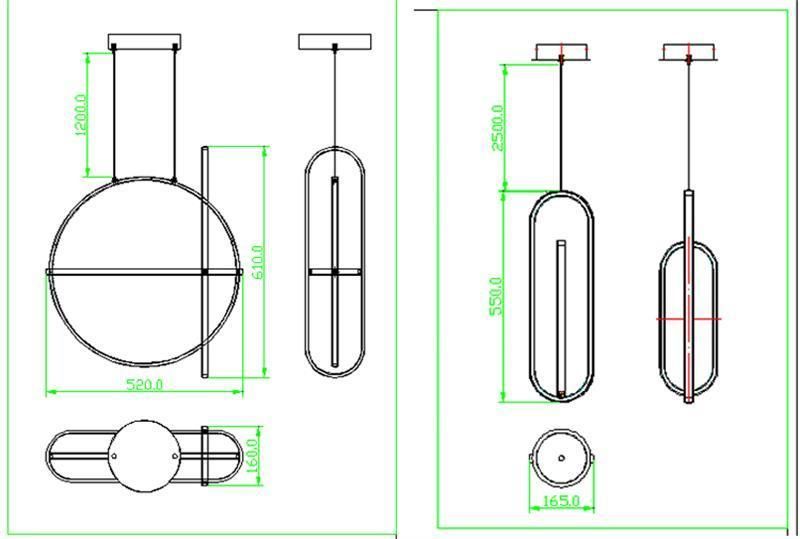 Modern Nordic Style LED Chandelier Interior Decoration Lamp Ceiling Light