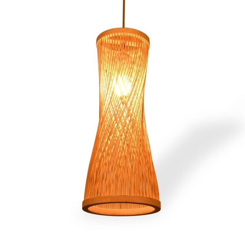 Modern Jute Pendant Lights for Living Room Bedroom Restaurant Lighting Fixtures (WH-WP-16)