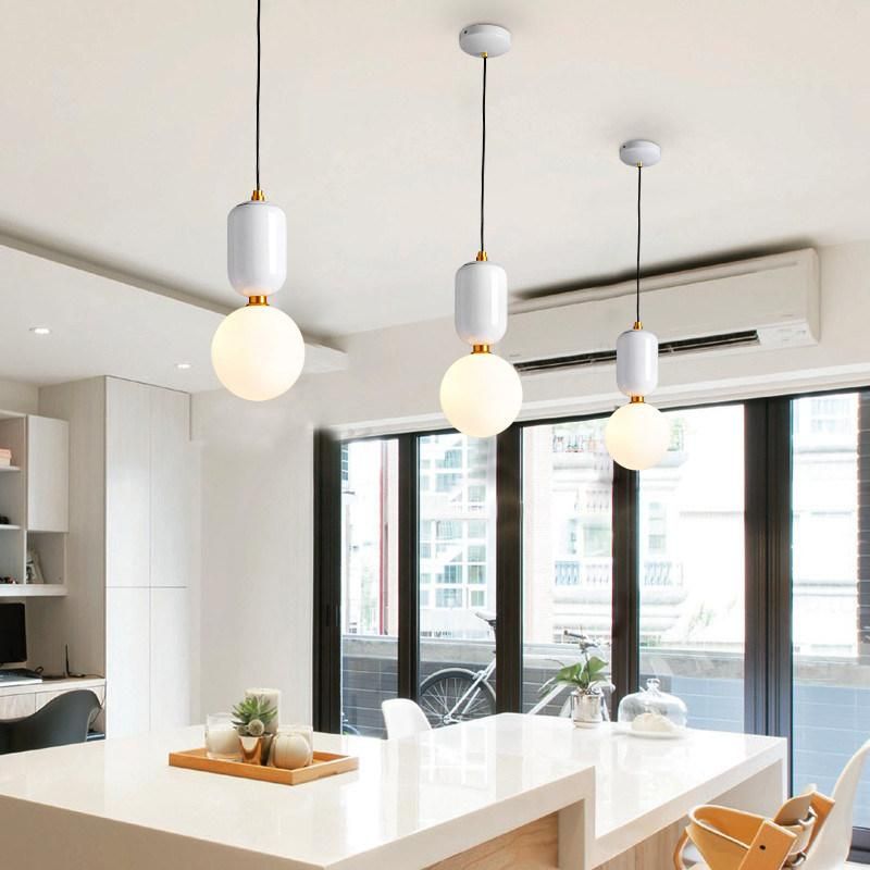 Nordic Modern Simple Glass Ball Pendant Lamp