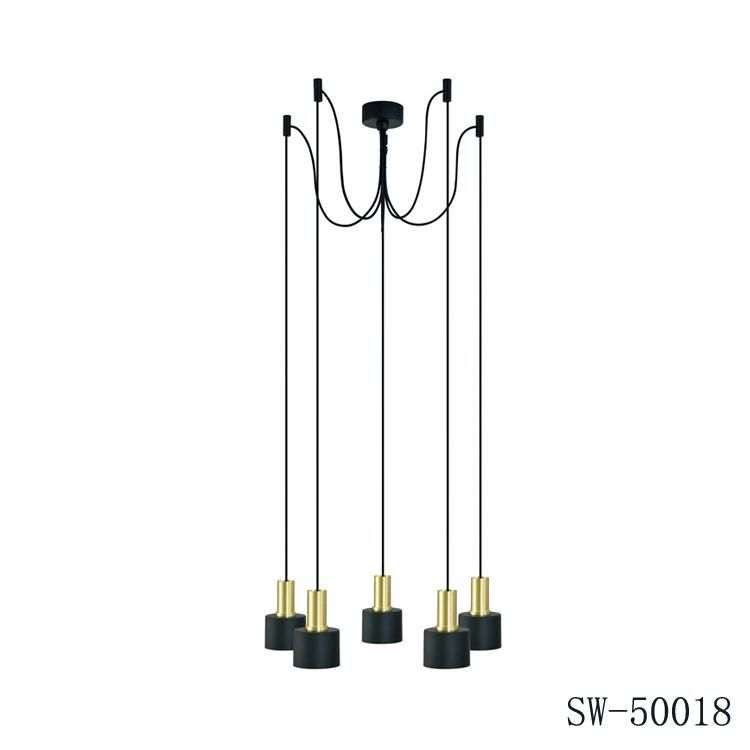 Modern Nordic Chandelier High Ceilings Staircase Kitchen Black Ceiling Light