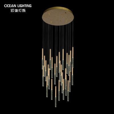 Indoor Cylinder Warm Lighting 3000K Metal Crystal 29*3W Chandelier