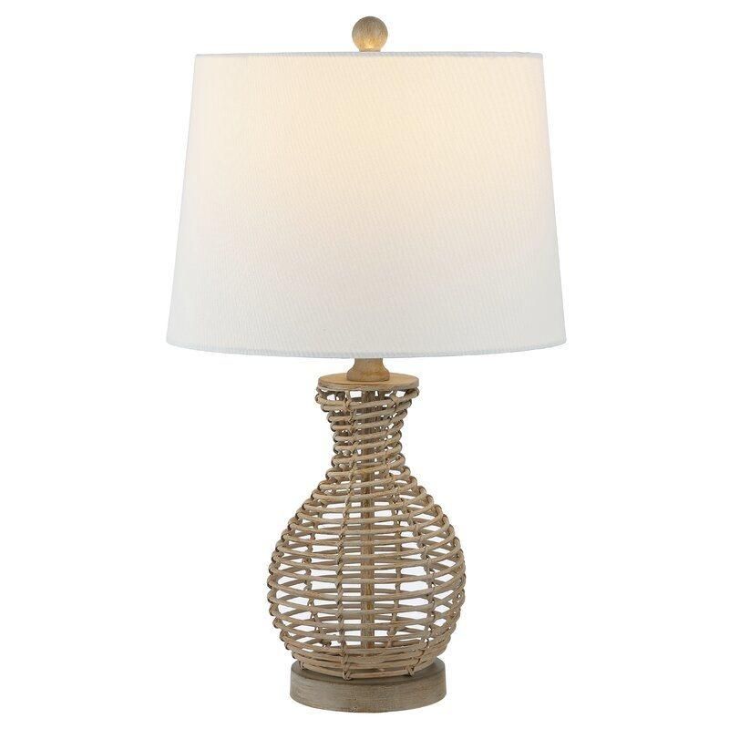 Home Decoration Lights Rattan Desk Table Lamp for Hotel Office Living Room
