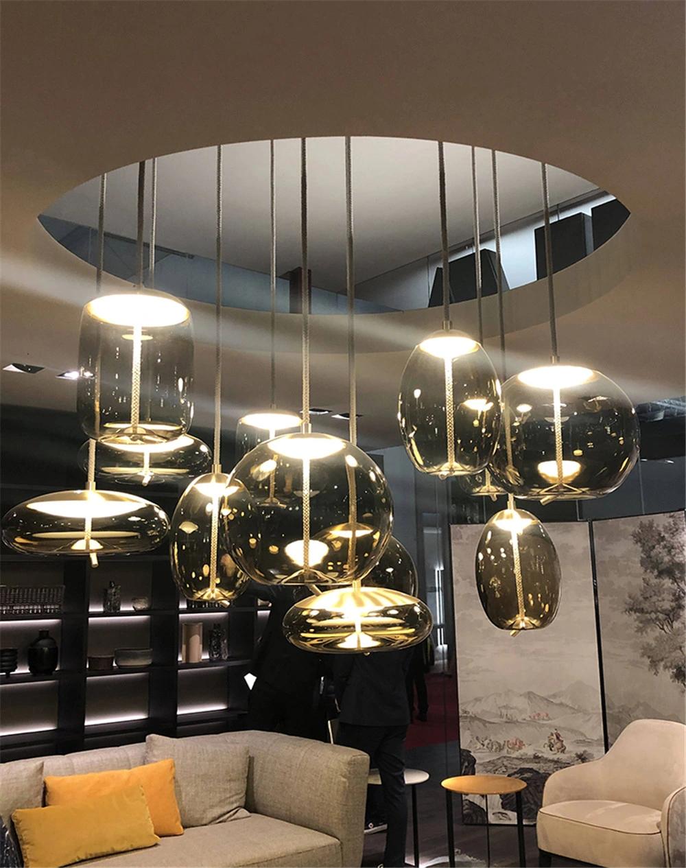 Modern Custom Transparent Glass Globe Pendant Light