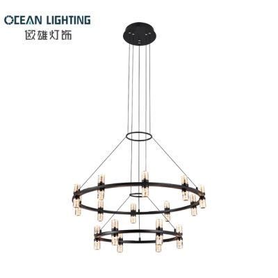 Modern Indoor Crystal Lighting 90W Round 16 Heads LED Chandelier