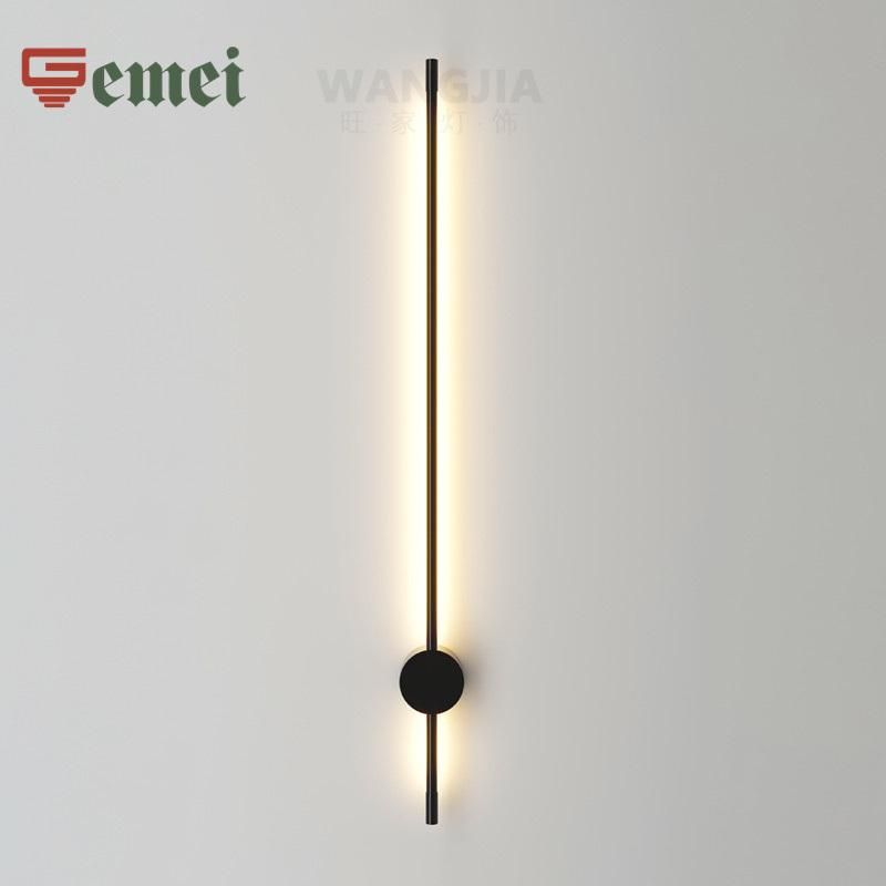 Minimalism Style LED Thin Strip Lighting Aluminum RGB Wall Light