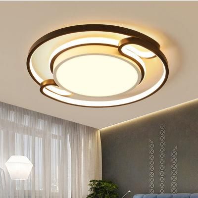 Simple Modern Round LED Living Room Light Creative Study Light Luxury Room Ceiling Lamp