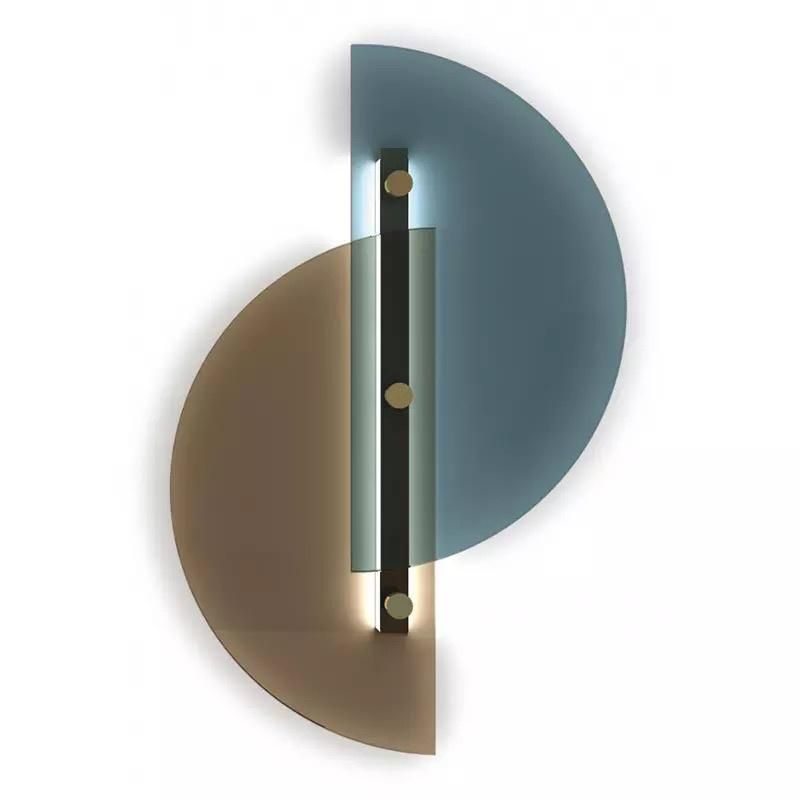 Modern Style Artistic Wall Lamp Blue Color Bedroom Lamp Bedside Lamp