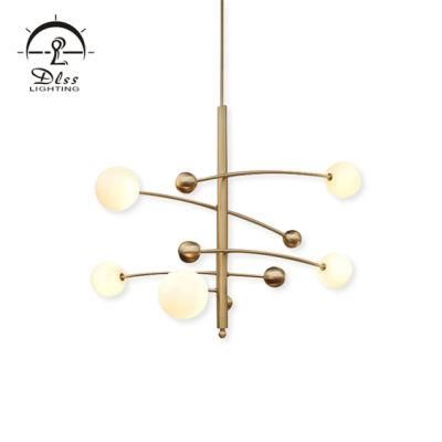 Gold Metal Modern Style Chandelier Lamp with G9 Pendant Lighting