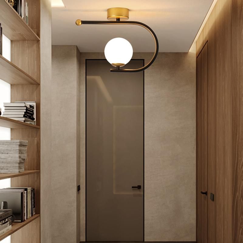 Golden Industry Style Ceiling Light Simple Corridor Lamp Hallway Light Balcony Lamp