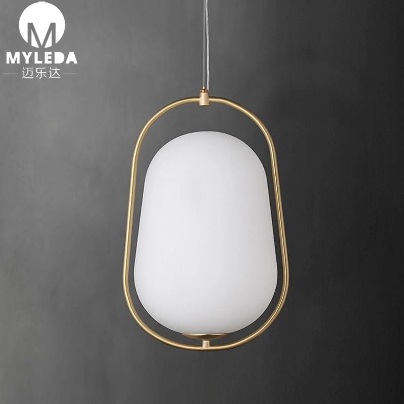 Glass Shade E27 Vintage Industrial Hanging Lamp Pendant Light