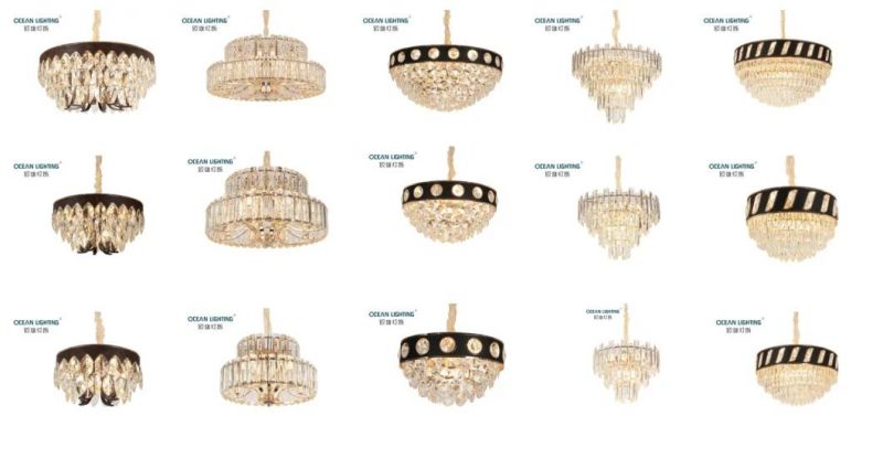 2020 Year New Deisgn Crystal Chandelier Pendant Lamp for Hotel Project Restaurant Living Room