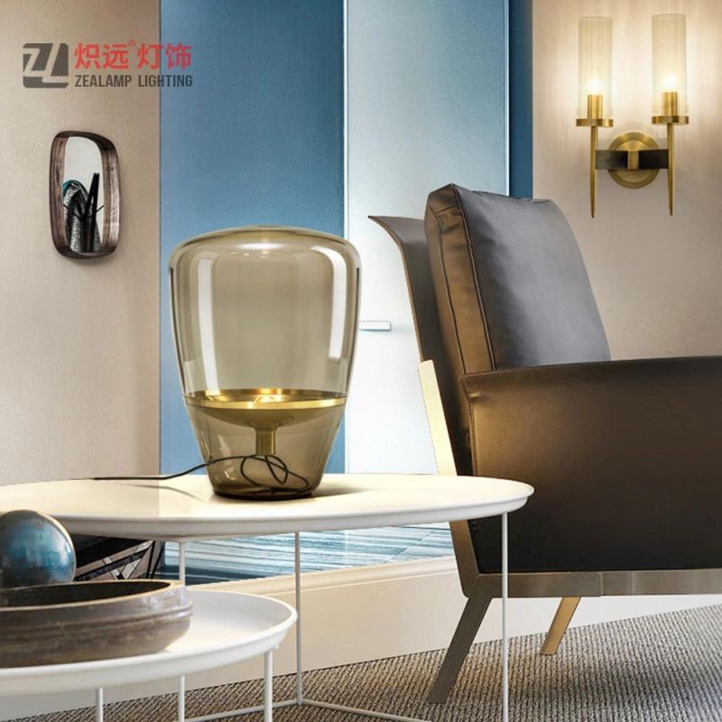 Postmodern Art Glass Table Lamp Restaurant Hardware Decorative Table Lighting