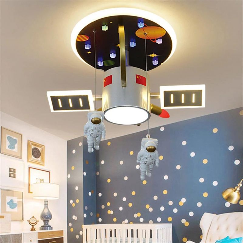 Cartoon Astros Satellite Lamp LED Remote Control Ceiling Lights for Children′s Room Lamp (WH-MA-149)