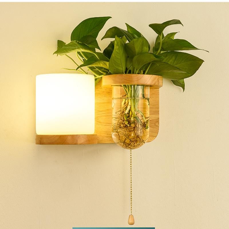 Living Room Solid Wood Aisle Dining Room Nordic Bedroom Wall Lamp