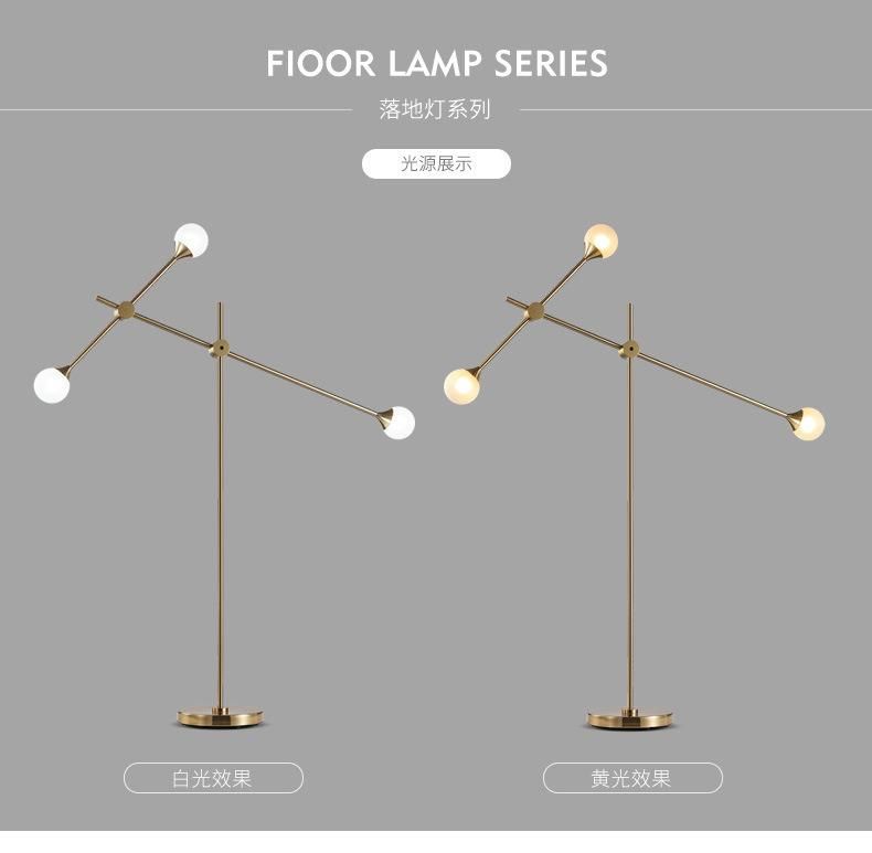 Modern Home Deco Lighting Nordic Glass Floor Lights LED Living Room Standing Glass Floor Lamp (WH-MFL-97)
